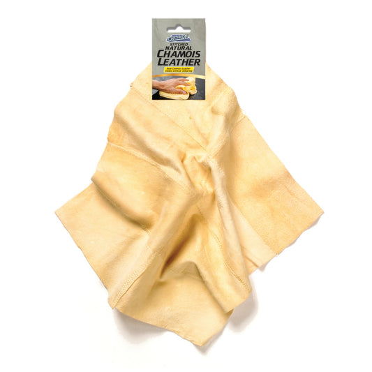 Natural Chamois Leather Stitched