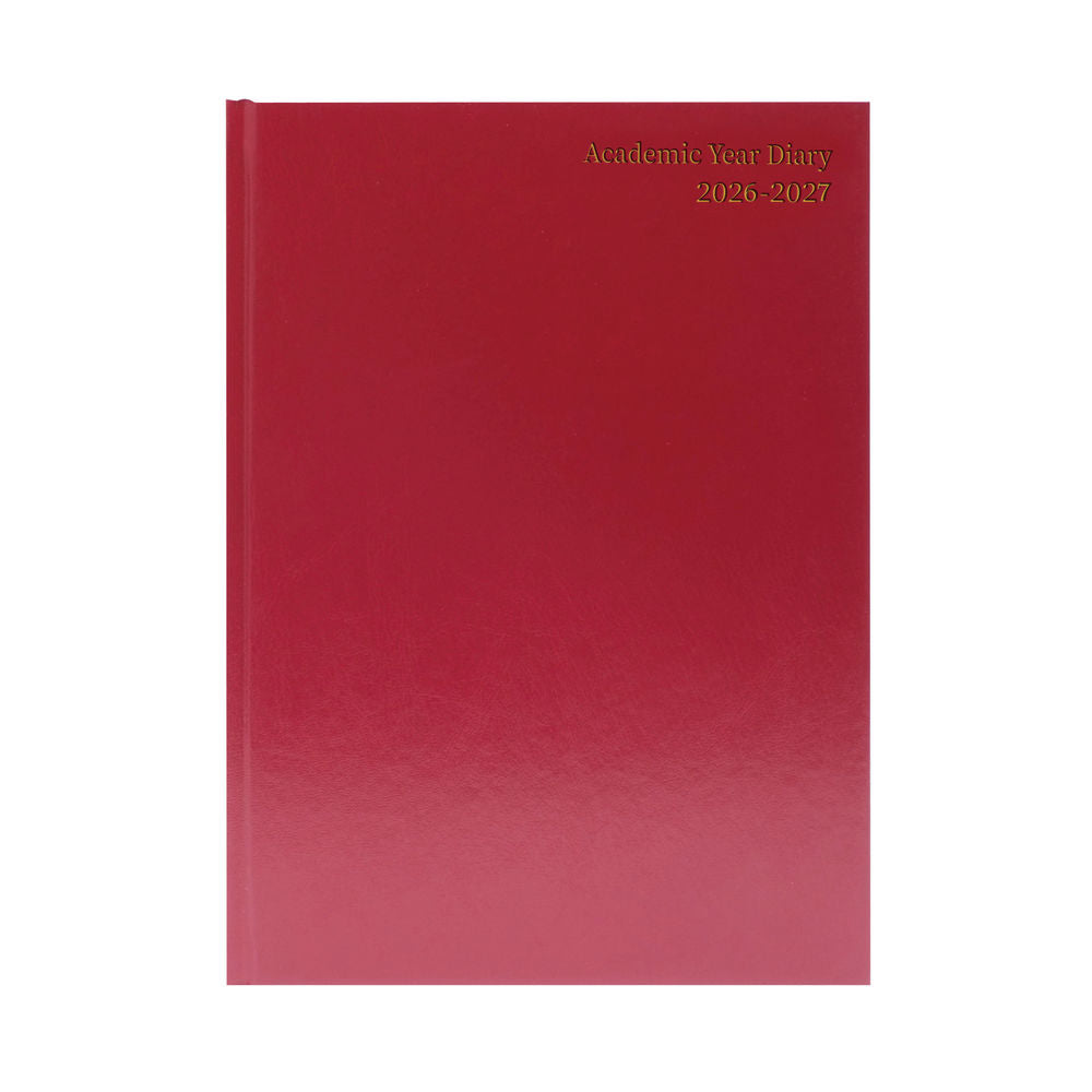 2026-2027 A5 Week To View Burgundy Academic Diary KF3A5ABG26