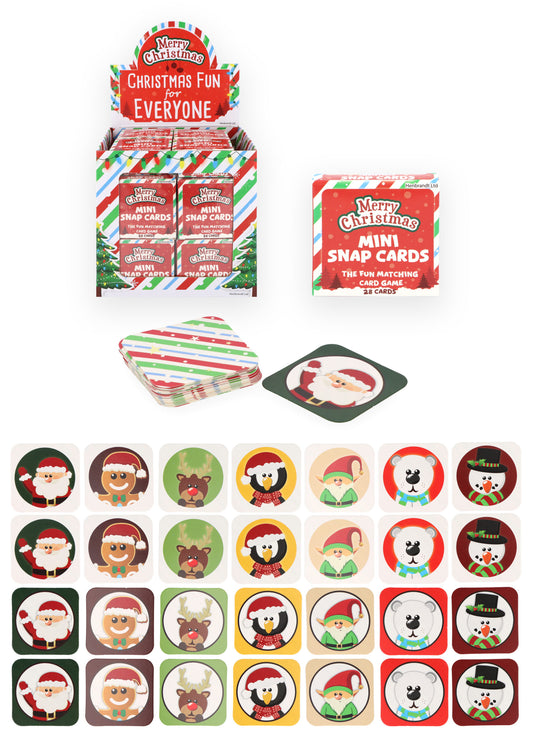 Christmas 28 Pieces Mini Snap Cards