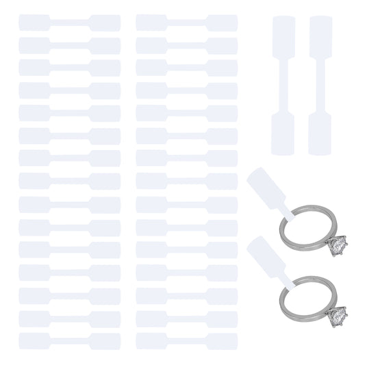 Pack of 1080 White Jewellery Labels 10x60mm