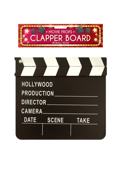 Hollywood Wooden Clapper Board 18 x 20cm