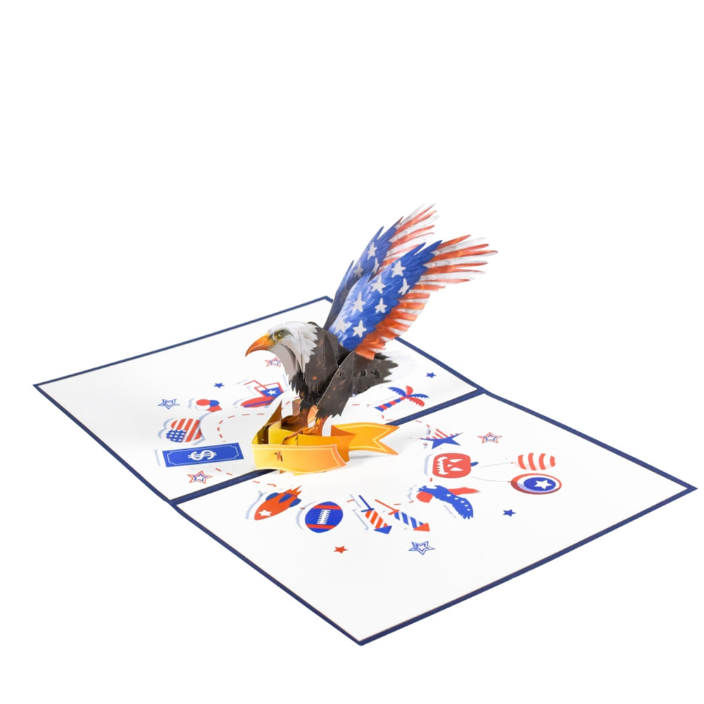Wings of Freedom 3D Pop-Up Independence Day Card