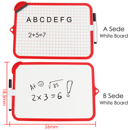 Double Sided Whiteboard with Pen & Eraser
