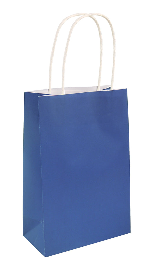 Pack of 6 Royal Blue Party Bags with Handle