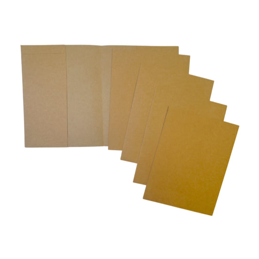 Pack of 50 9x7" Kraft Paper Exercise Book Covers by Janrax