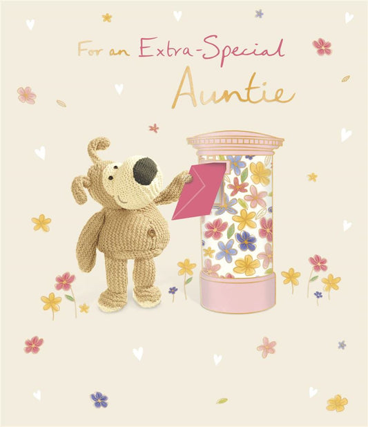Boofle Posting a Letter Auntie Mother's Day Card