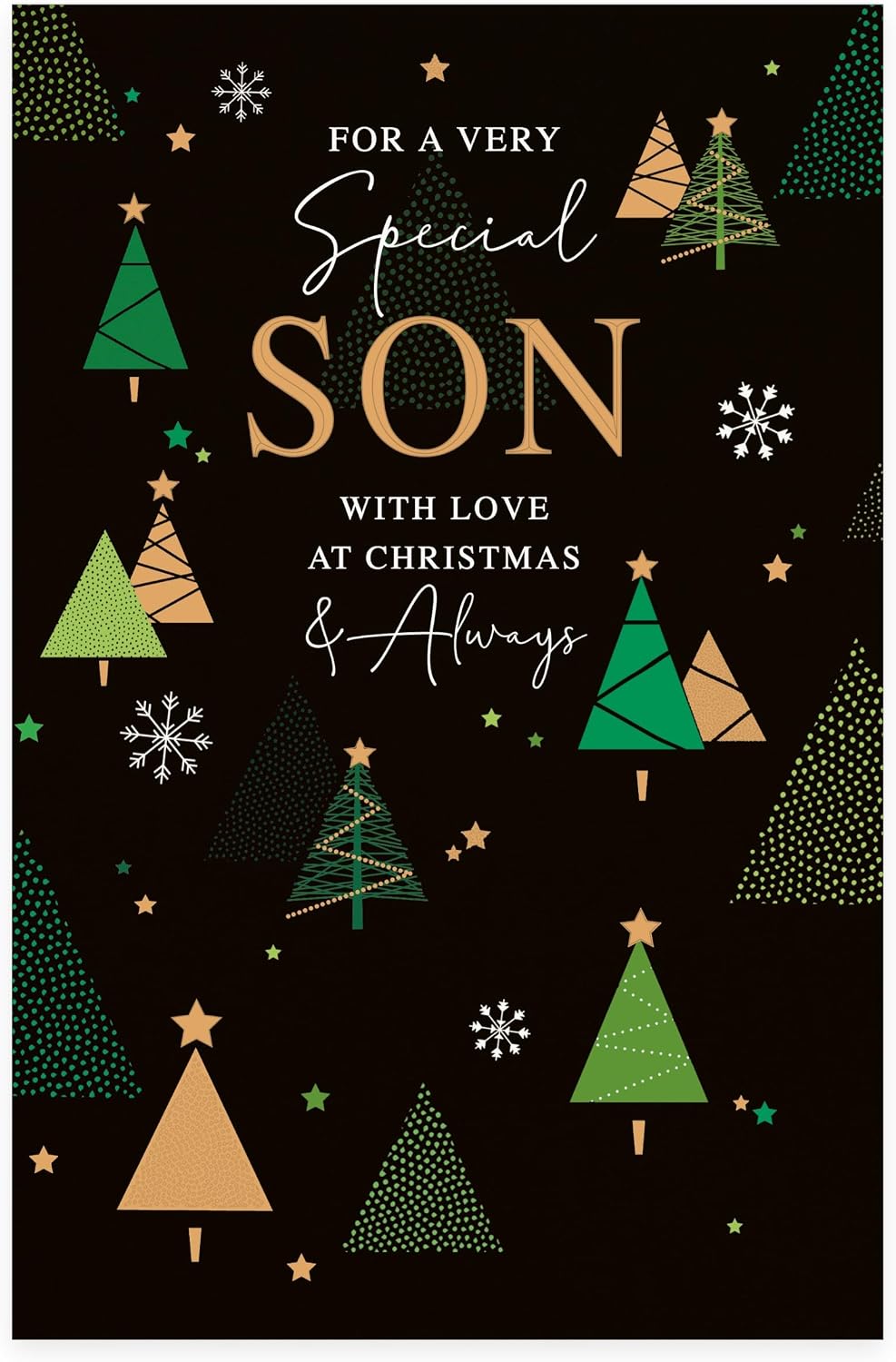 Trees Design Son Christmas Card