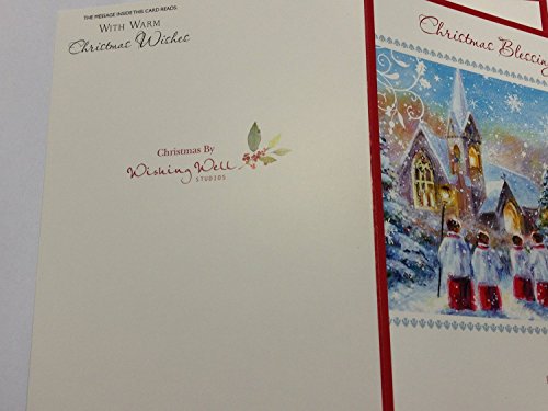 Pack of 24 Church Carols Card' Design Religious Christmas Cards