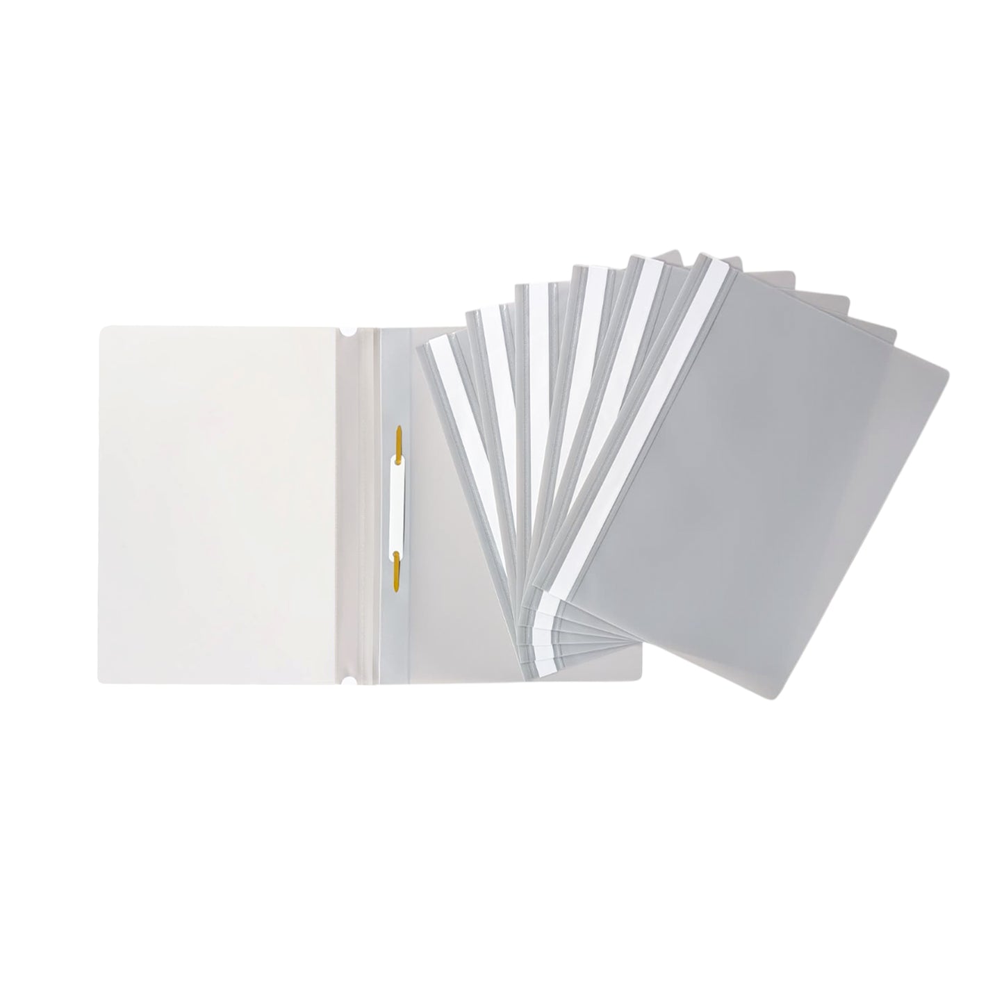 Pack of 12 Grey A4 Project Folders by Janrax
