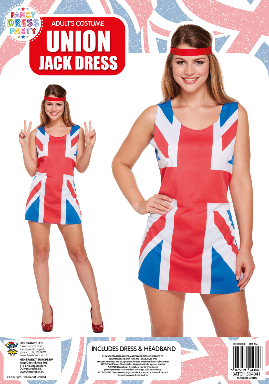 Union Jack Adult Fancy Dress Costume