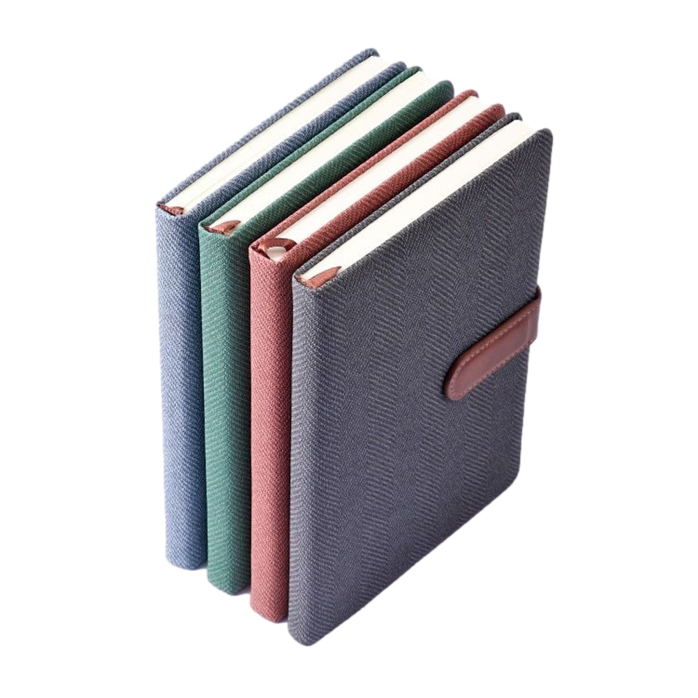 Single B5 96 Sheets Ruled PU Leather Hardcover Notebook