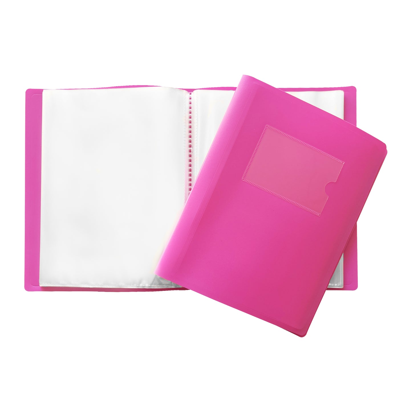 A5 Pink Flexible Cover 100 Pocket Display Book