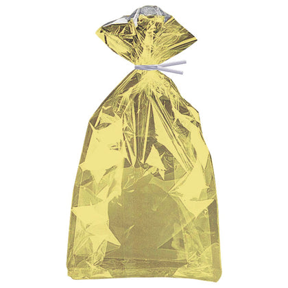 Pack of 10 Gold Foil Cellophane Bags, 5