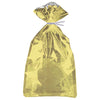 Pack of 10 Gold Foil Cellophane Bags, 5"x11"