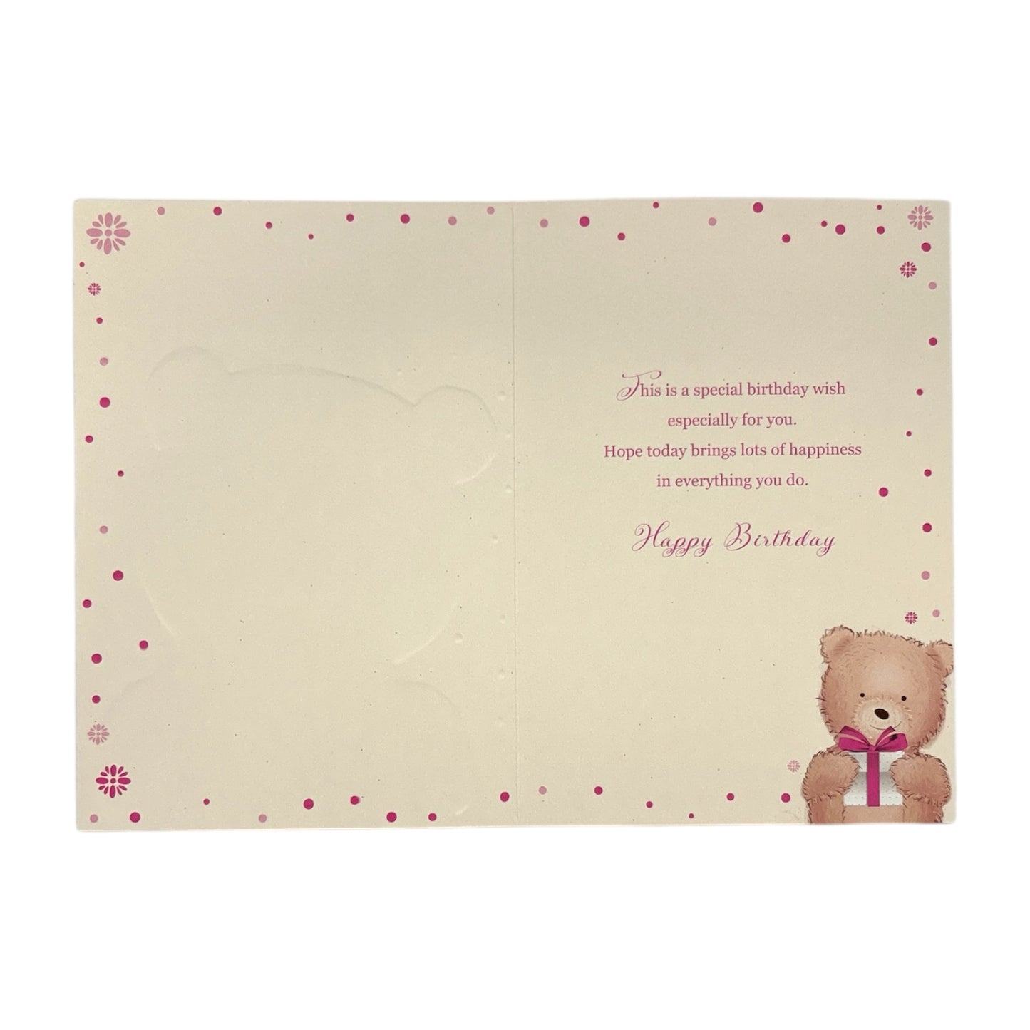 For Nanna Teddy With Gift Design Birthday Card