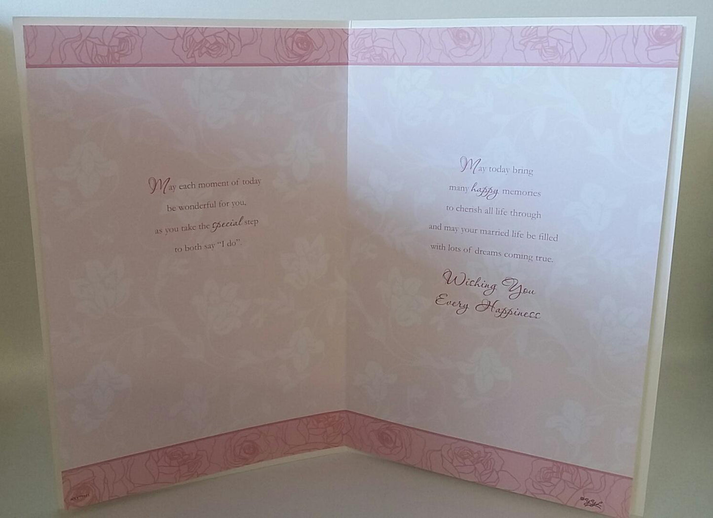 Wedding Day Wshes Special Day Greeting Card congratulation 