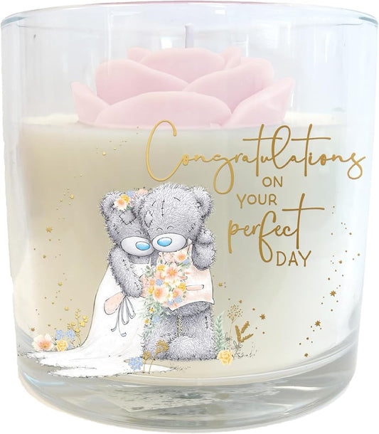 Me to You Tatty Teddy Wedding Day Congratulations Candle Gift Official Collection