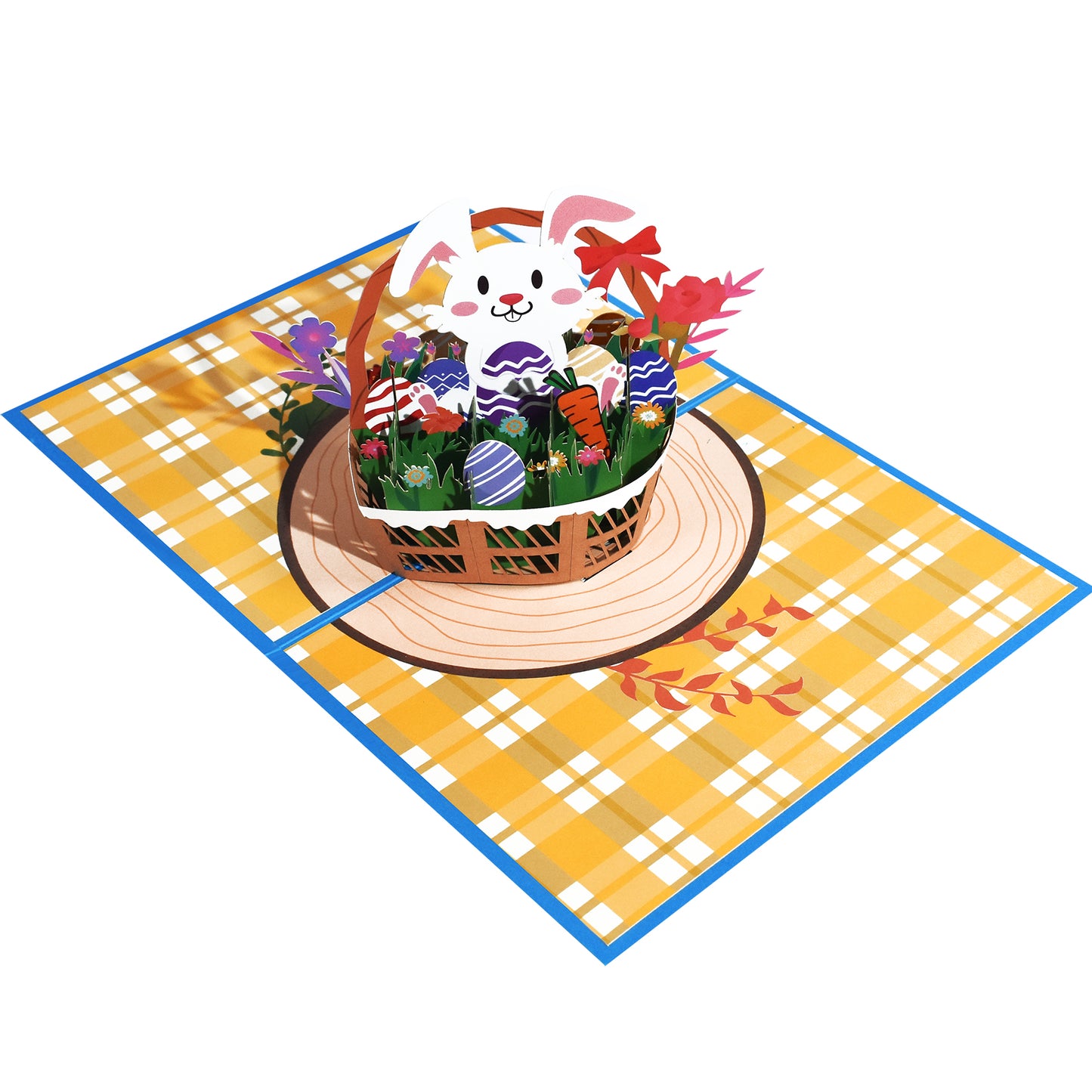Bunny Basket Surprise 3D Pop Up Easter Card