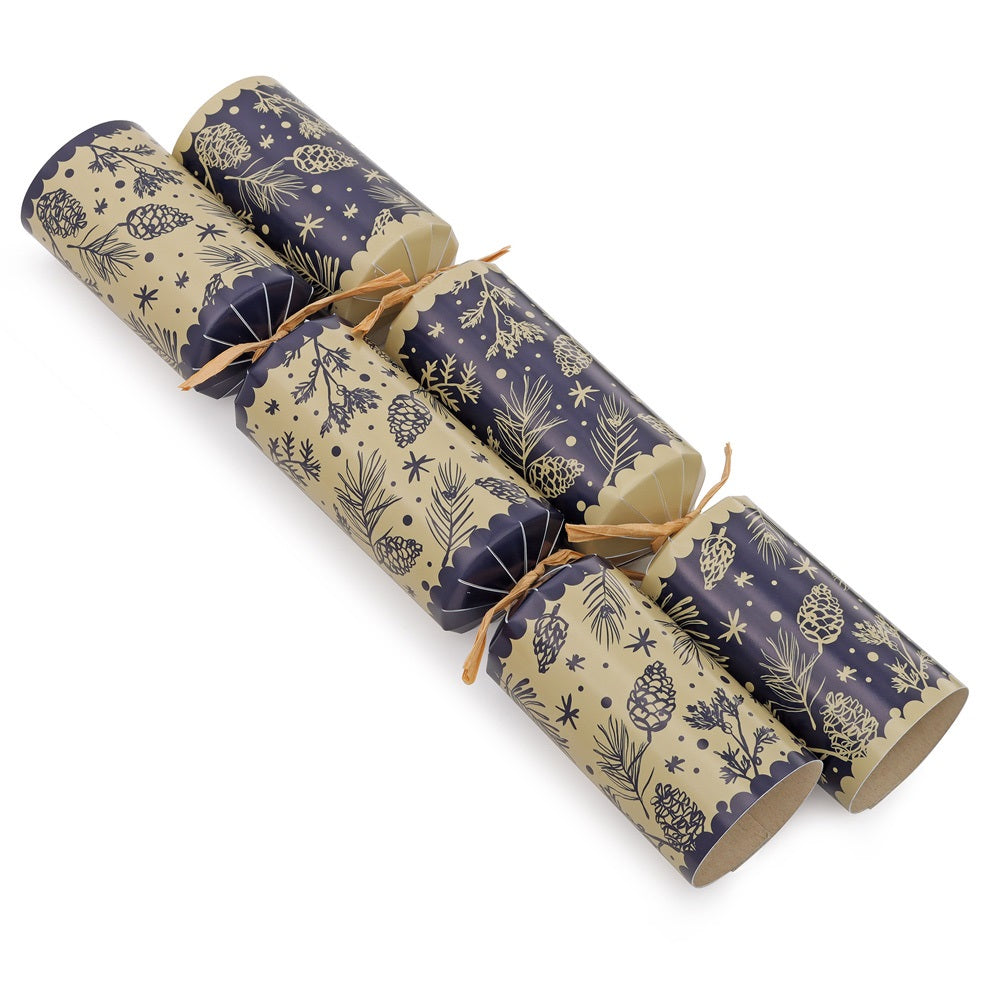 Pack of 8 12.5" Foliage Family Christmas Dinner Crackers