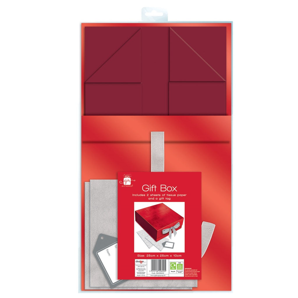 25cms Flat Pack Christmas Gift Box Set