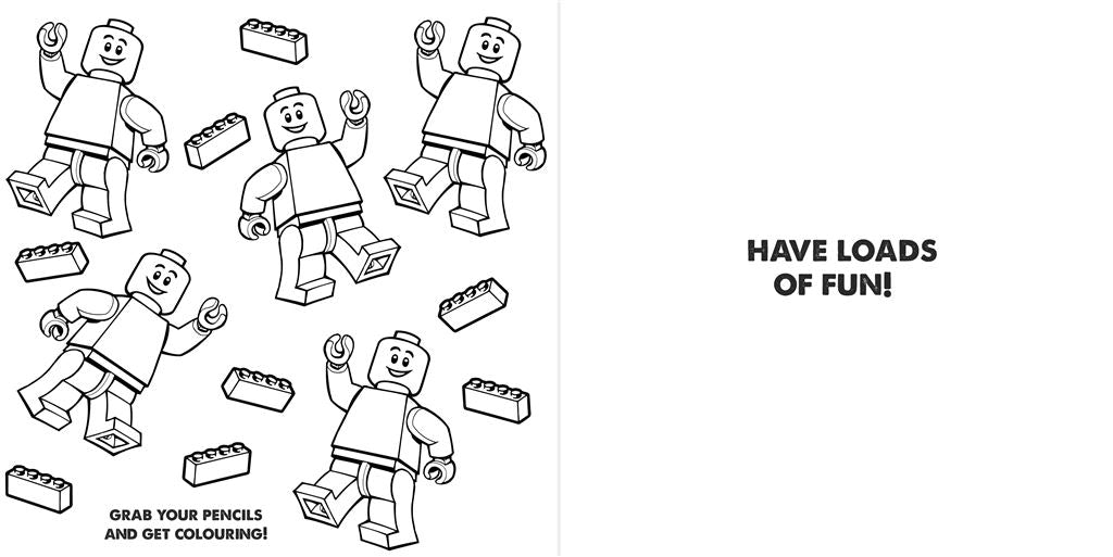 Fun Lego Character Design Kids' Birthday Card with Activity