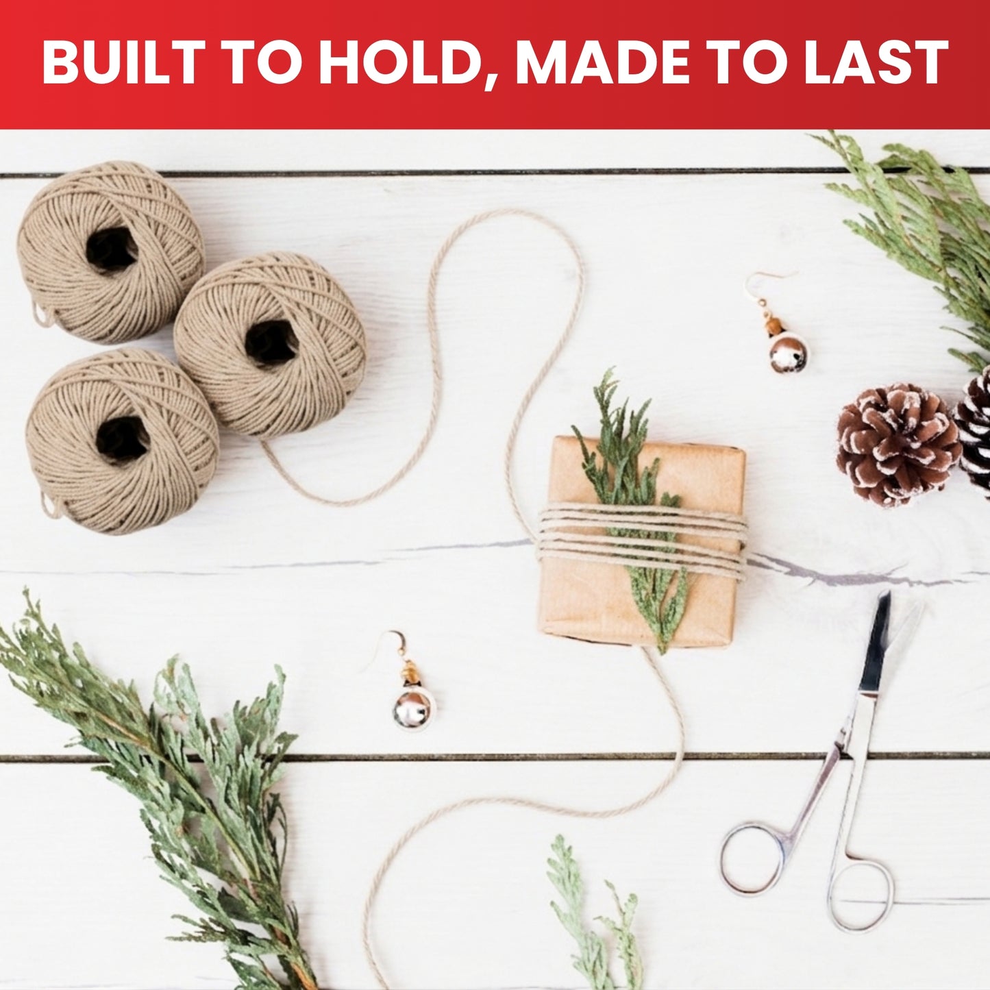Pack of 3 Cotton Twine Rolls