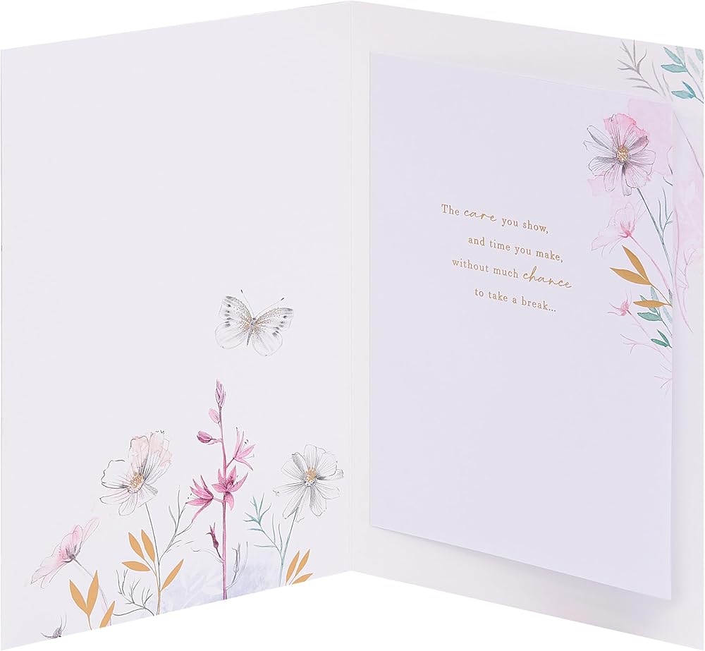 Elegant Florals and Butterflies Design Mum Mother's Day Card