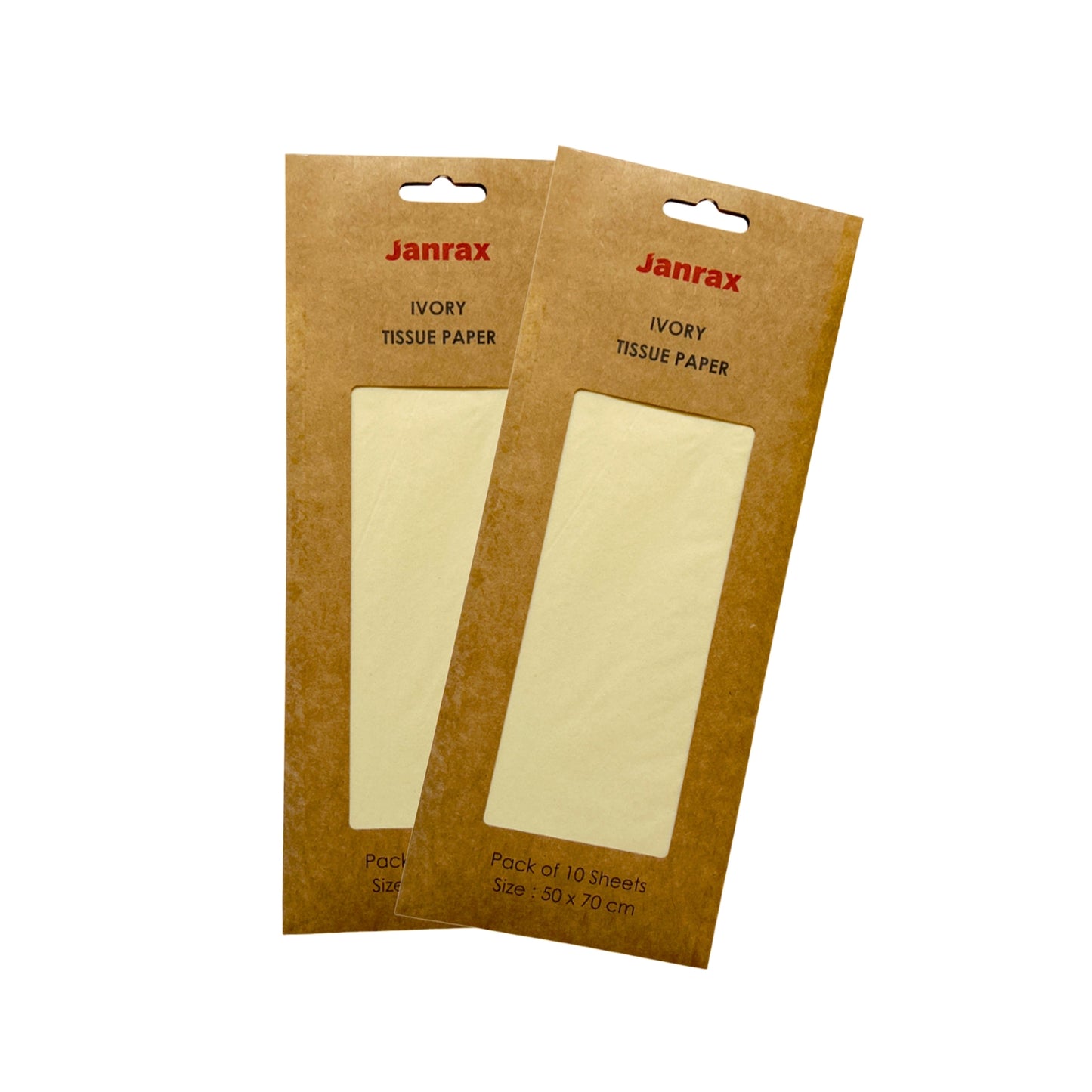 Pack of 10 Ivory Acid Free 50 x 70cm Tissue Paper Sheets
