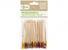 Pack of 100 ECO Friendly Colour Tips Bamboo Cocktail Picks
