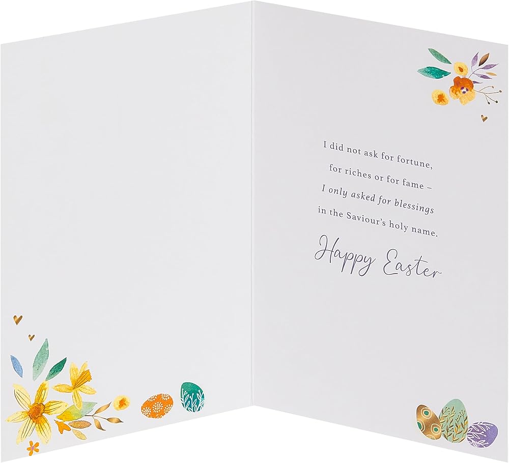 Floral Design Easter Card