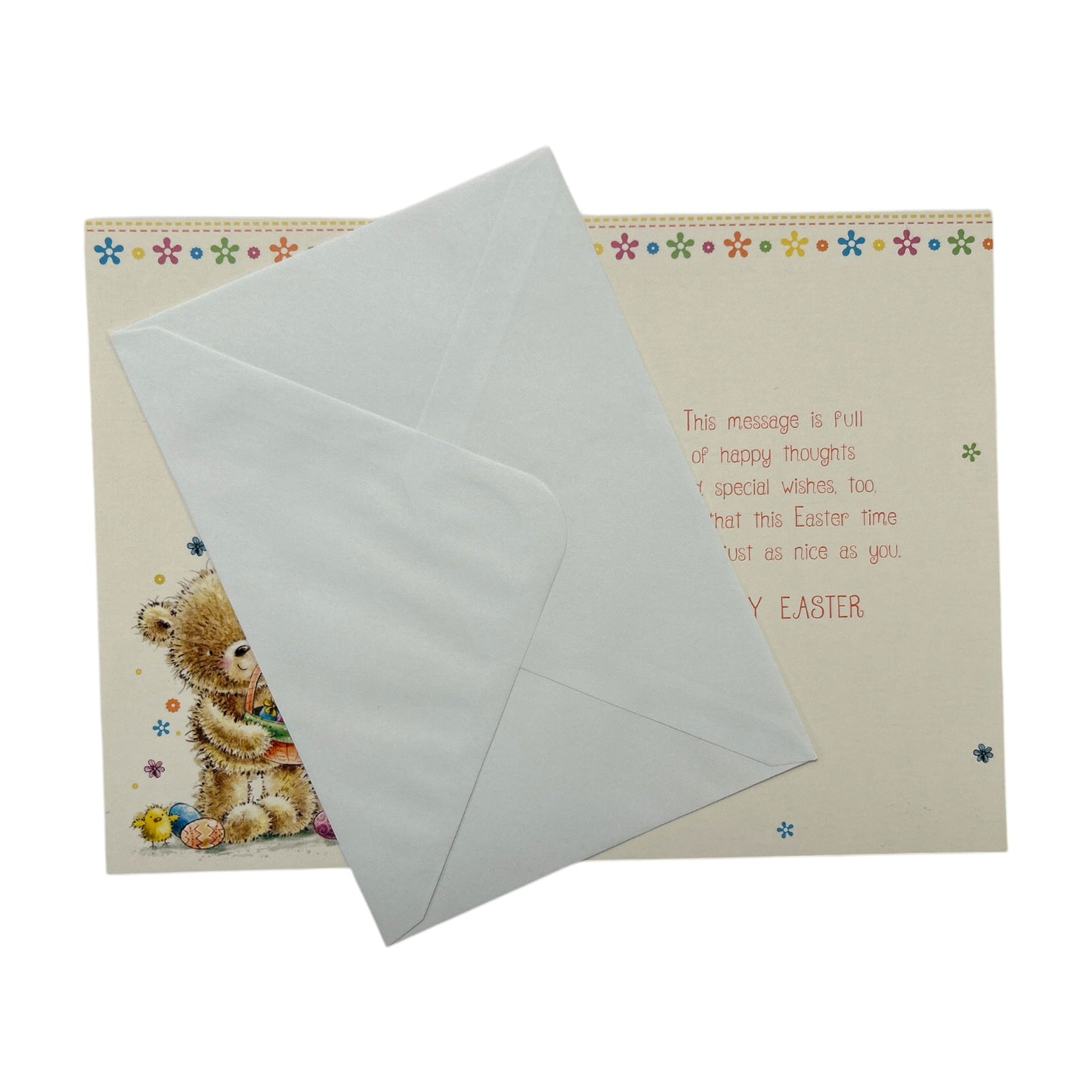 Especially For You Cute Teddy & Eggs Design Easter Card