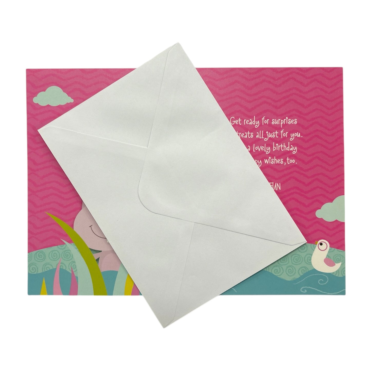 Age 02 Female Juvenile Funny Hippopotamus Birthday Card