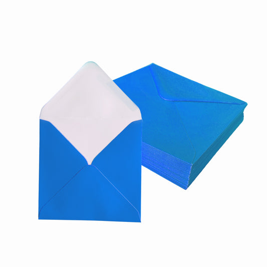 Pack of 500 Vivid Lagoon Blue 155x155mm Gummed Envelopes