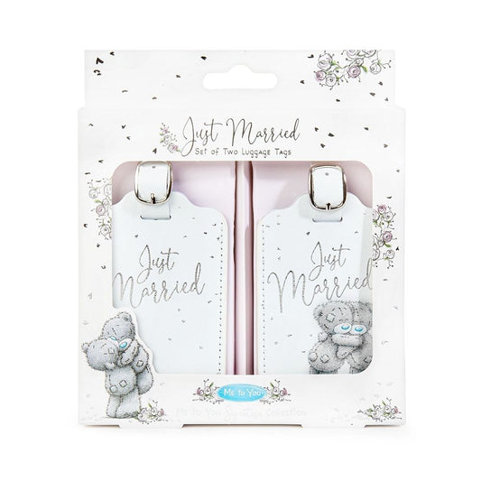 Me to You Tatty Teddy 'Just Married' Set of 2 Luggage Tags Official Wedding Collection