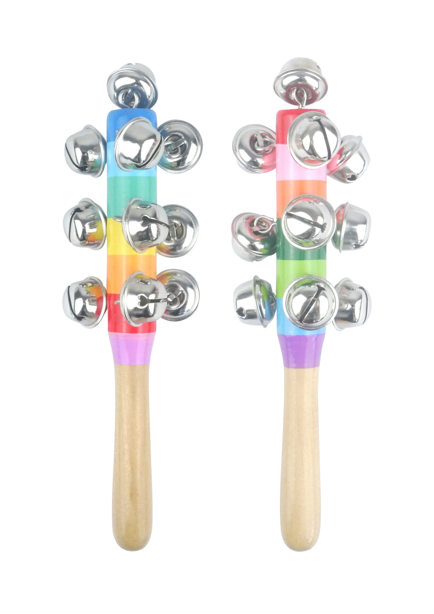 Single Wooden Jingle Stick Musical Instrument Toy 19cm