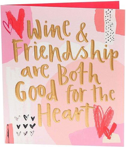 Wine & Friendship Best Friend Valentine's Day Card