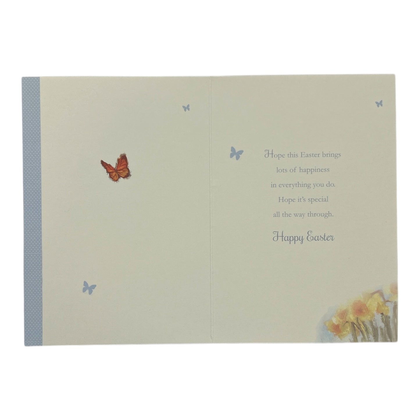 Just For You Cute Lamb Floral Design Easter Card