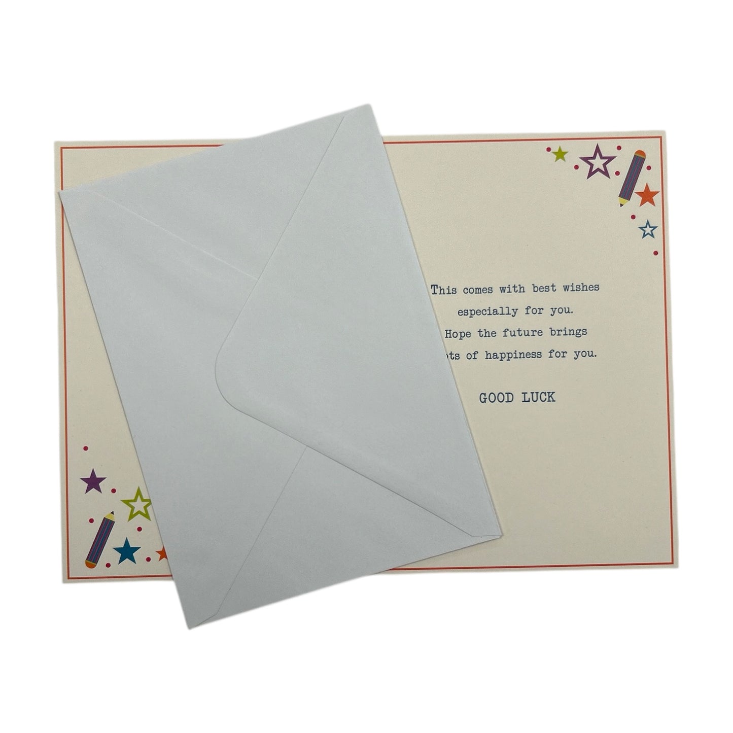 Multi Stars Design Good Luck At University Greeting Card