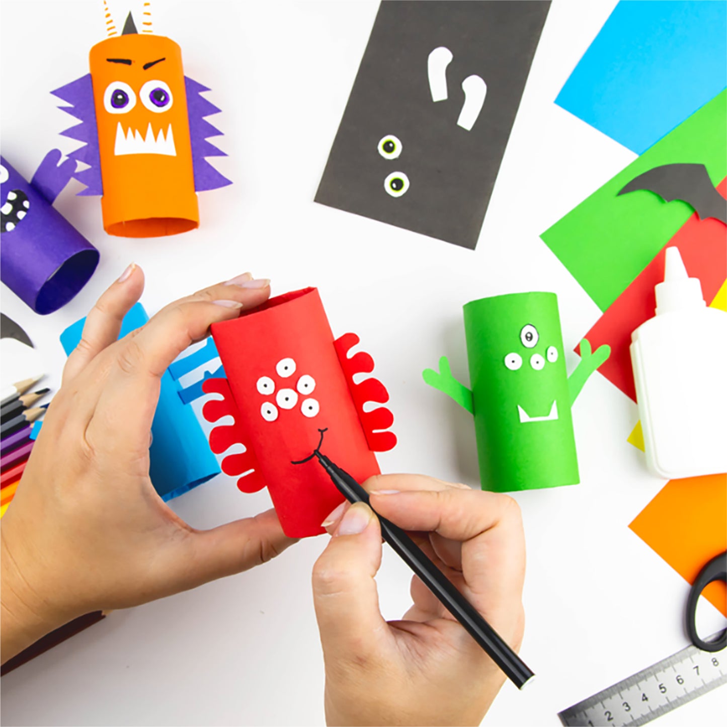 Pack of 500 A5 Assorted Primary Coloured Card 160gsm Sheets