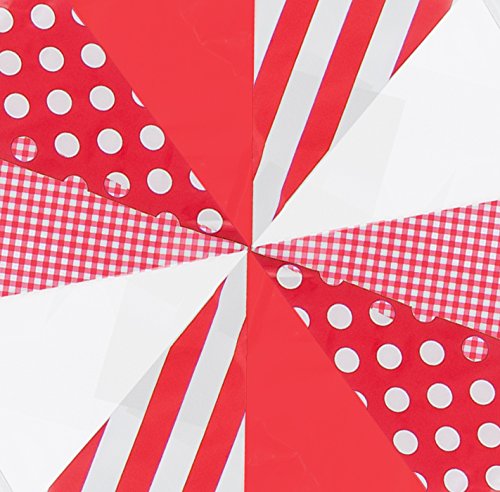 Red Mix Bunting 10m with 20 Pennants