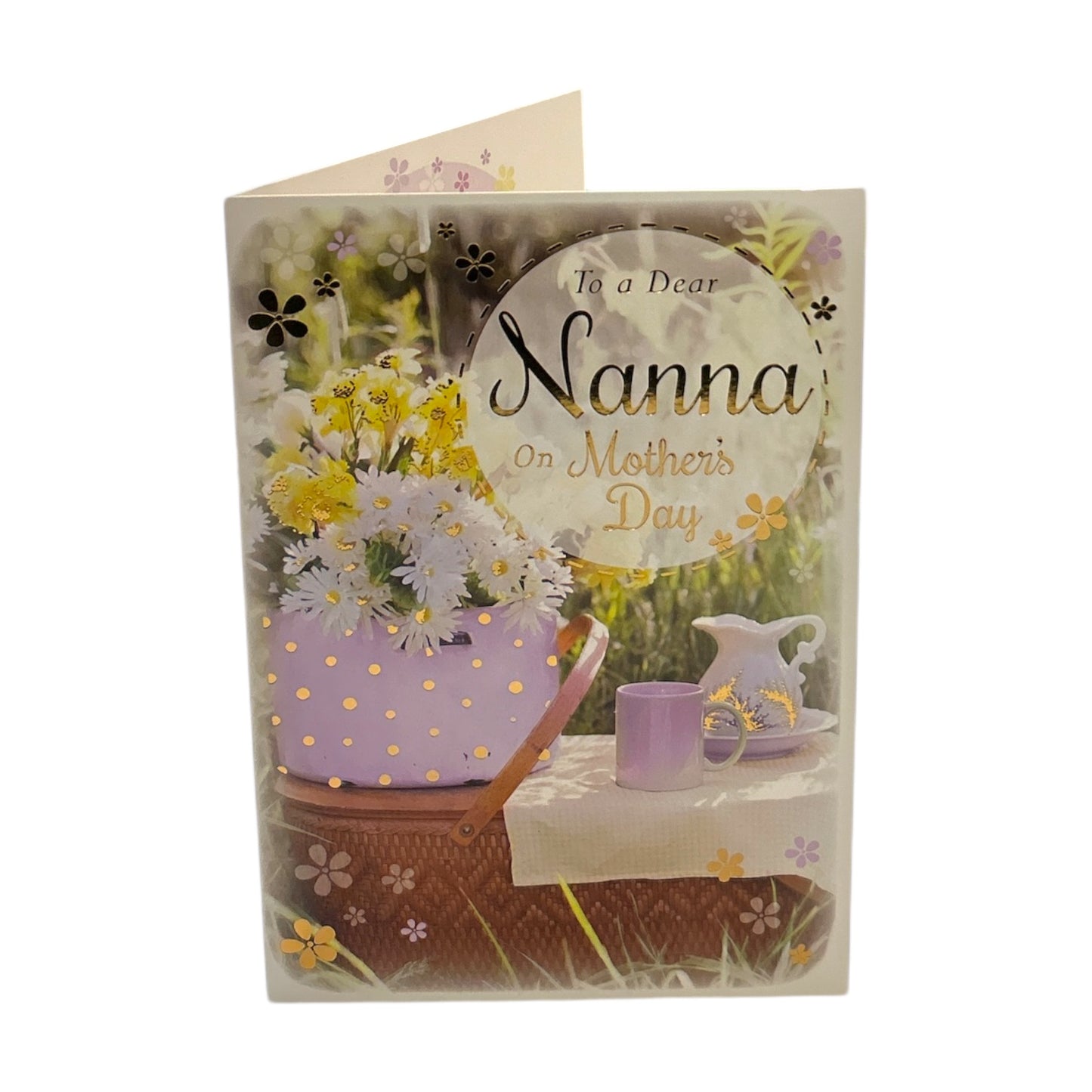To Dear Nanna Bright Spring Flower Design Mother's Day Card