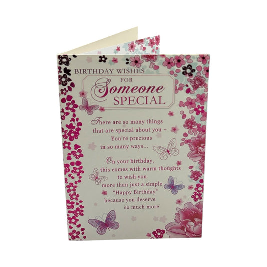 For Someone Special Heartfelt Wishes Sentimental Birthday Card