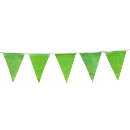 Lime Green Bunting 10m with 20 Pennants
