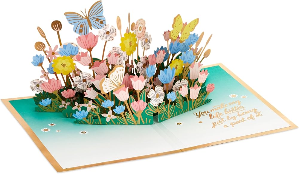 Florals & Butterflies 3D, Pop Up Mothers Day Card