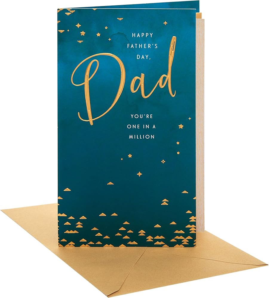 One In a Million Design For Dad Father's Day Card
