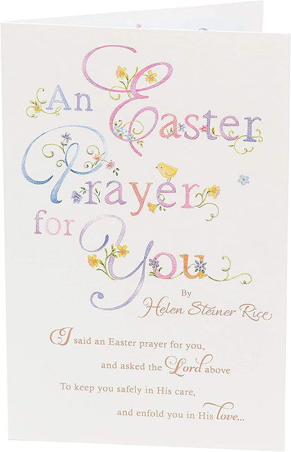 An Easter Prayer for You Sentimental Message Finished Easter Card