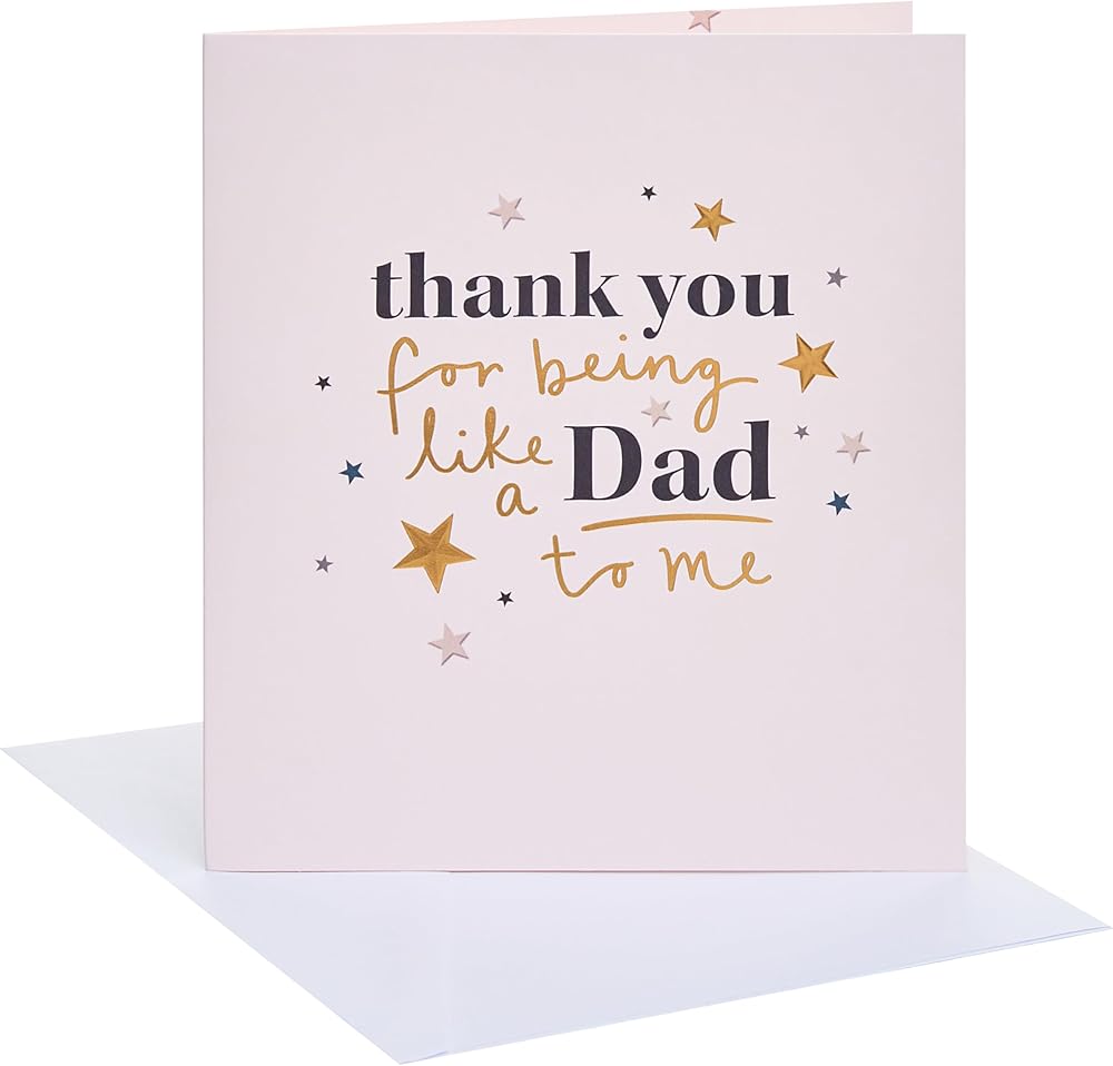 Thank You Stars Design Dad Father's Day Card