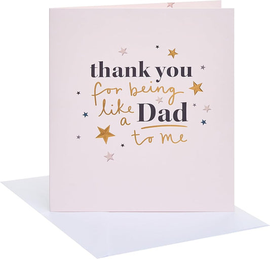 Thank You Stars Design Dad Father's Day Card