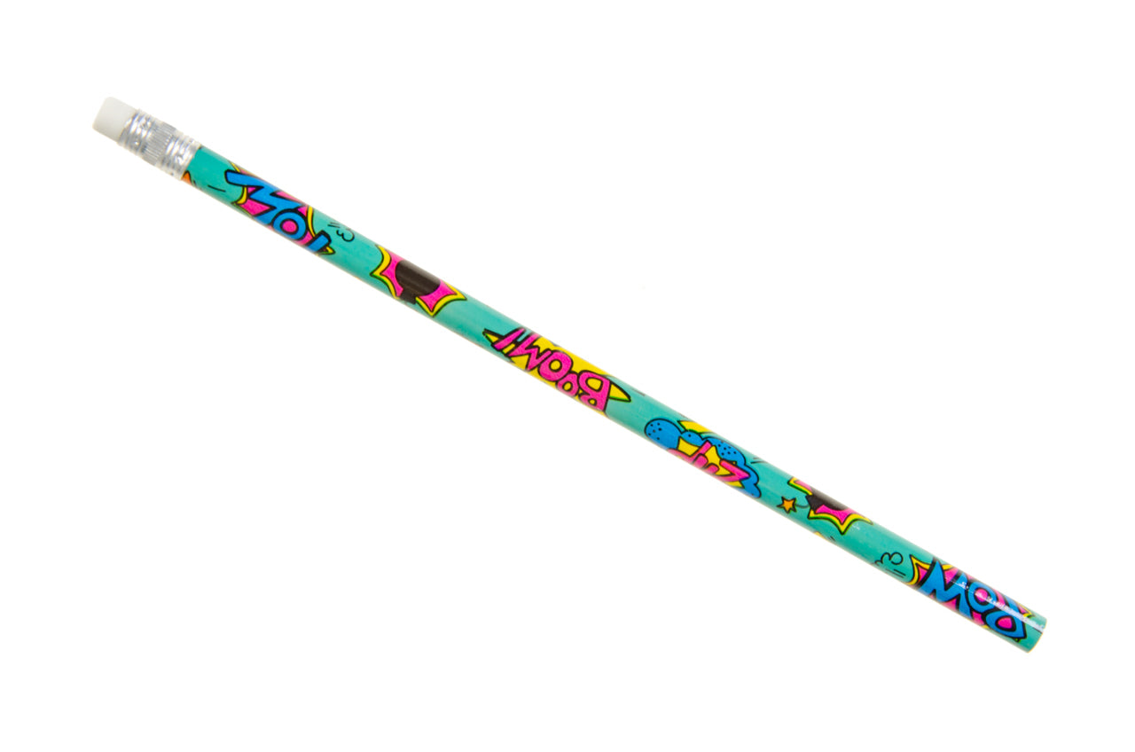 Pack of 12 Superhero Design Pencils with Eraser