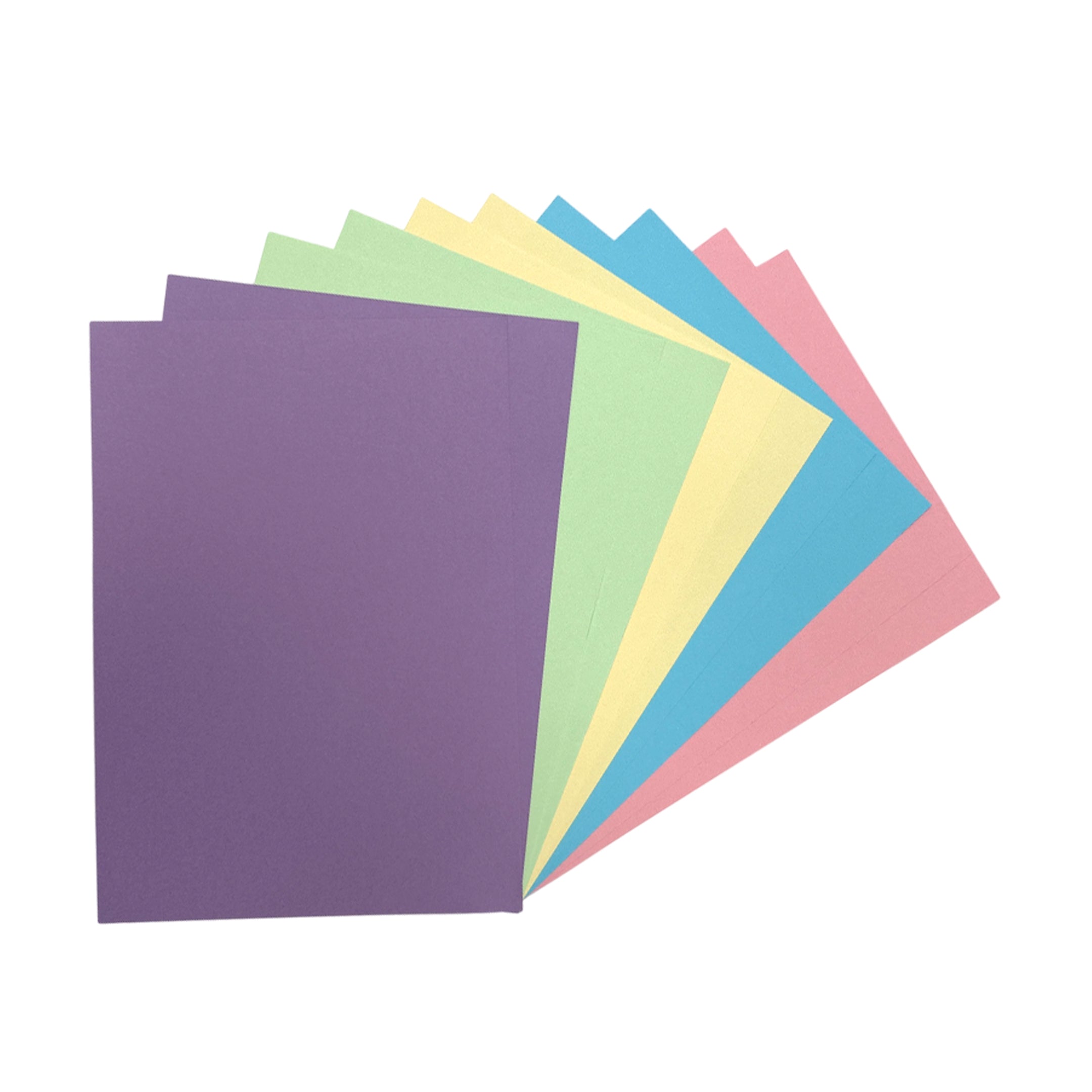 Pack of 50 A5 Assorted Pastel Coloured Card 160gsm Sheets– Choice Wholesale